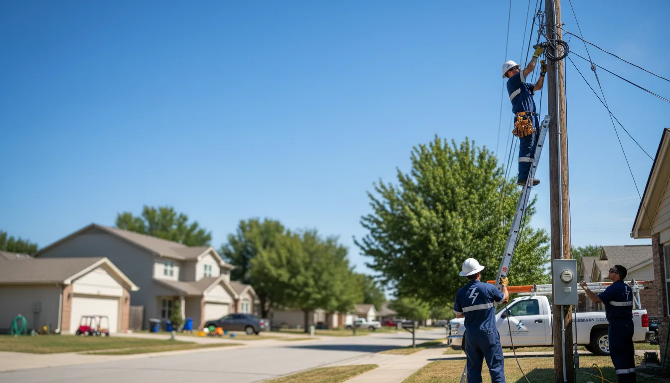 Residential electrician providing installation services in Paden City, WV